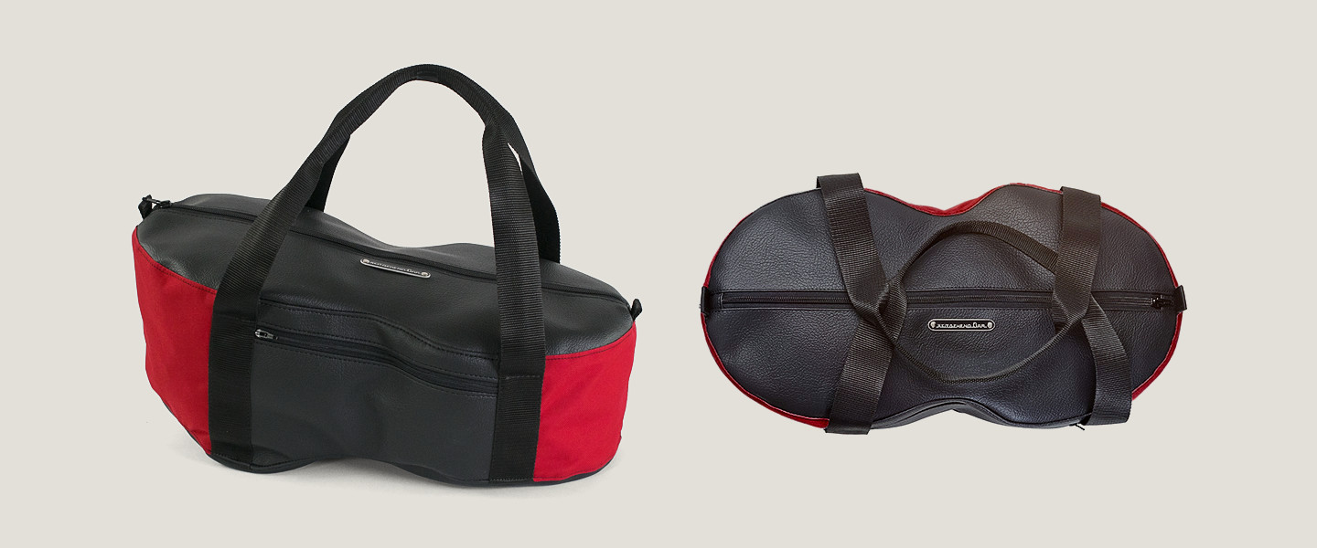Vespa Helmfachtasche, rot-schwarz